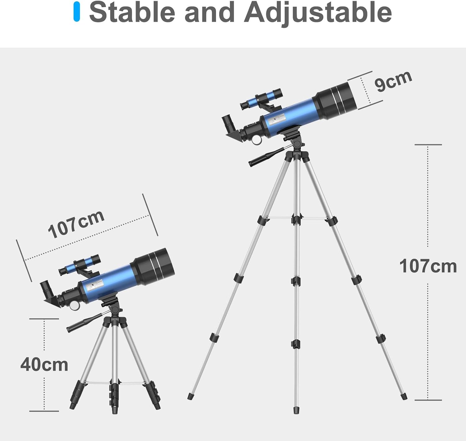 Telescopio per principianti con treppiede – foto 5